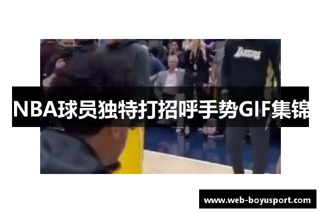 NBA球员独特打招呼手势GIF集锦